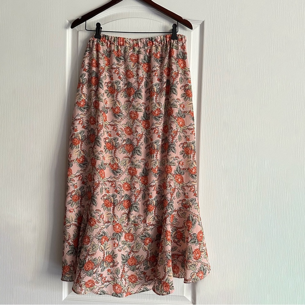 Max Studio US L Ruched Midi Skirt - Picture 2 of 9
